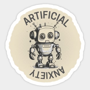 Artificial anxiety Sticker